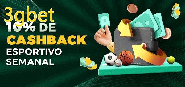 10% de bônus de cashback na 3gbet